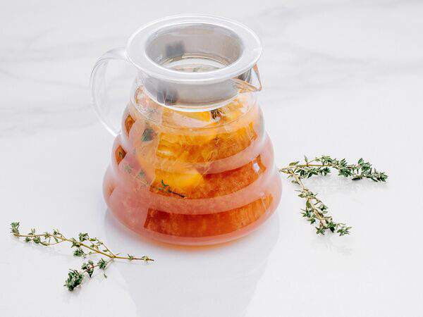 Воронка кофе и вино - Чай Малина и Тимьян