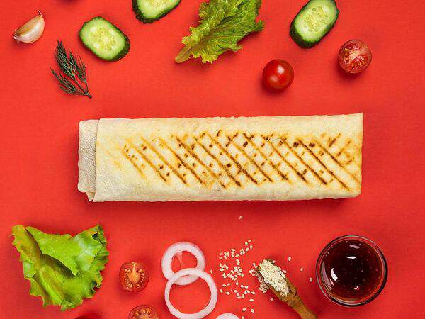 Жуй-жуй - Шаурма с курицей терияки