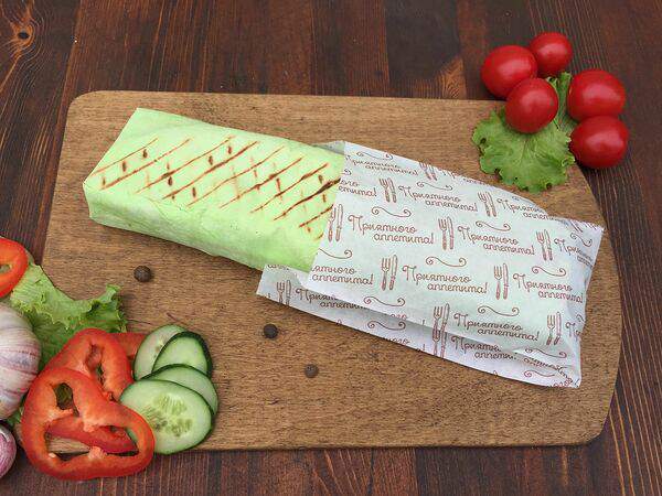 Да! Шаурма - Турецкая шаурма Вегетарианская в шпинатном лаваше