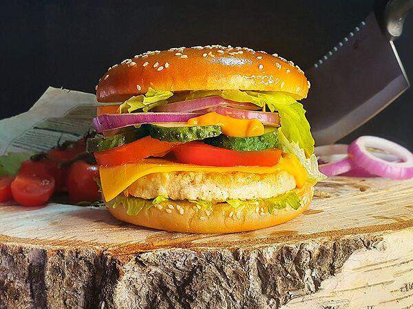 ПАПА BURGER - Чикен Фреш Бургер