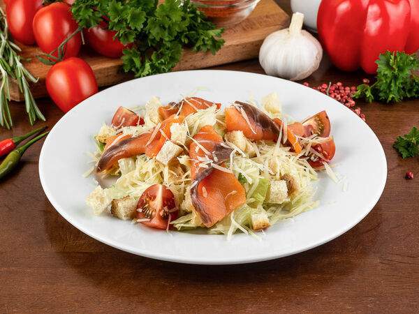 Aroma Кофе - Салат Цезарь с лососем