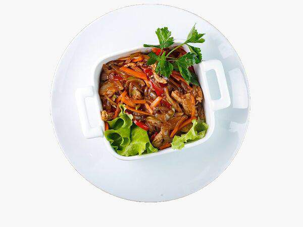 Галушка - Острая свинина с овощами