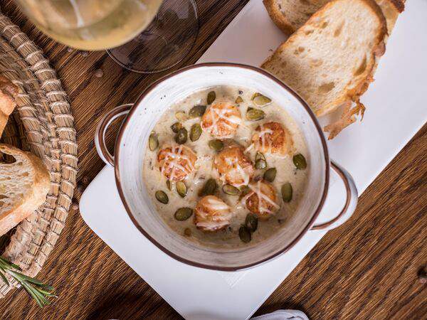 Philosophia Life - Морские гребешки в сливочном соусе