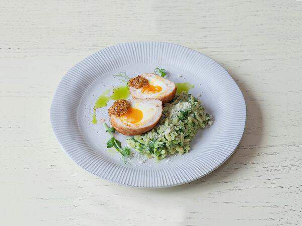 Васильки - Яйцо в куриной котлете по-шотландски