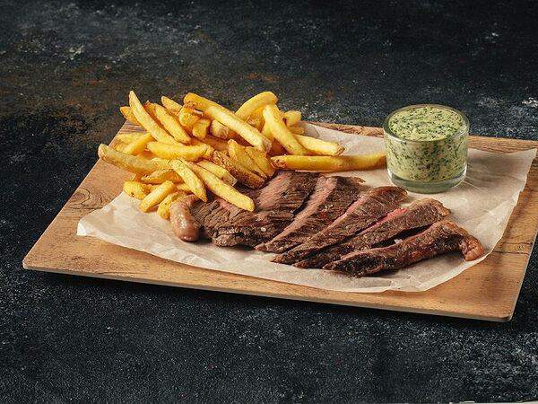 Стейк & Бургер Бургерная от Мираторг - Стейк Пиканья с картофелем фри