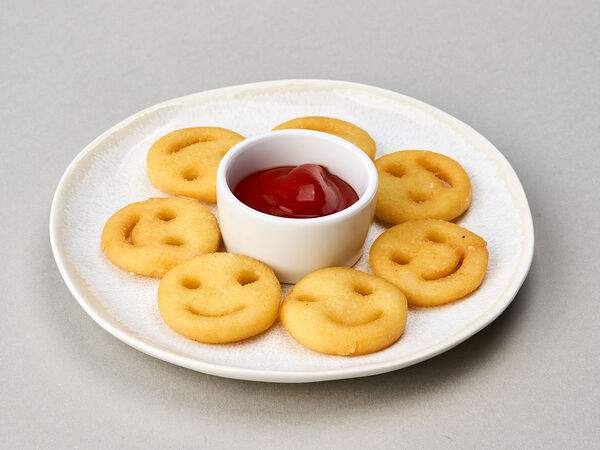 Mojo - Картофельные смайлики с кетчупом