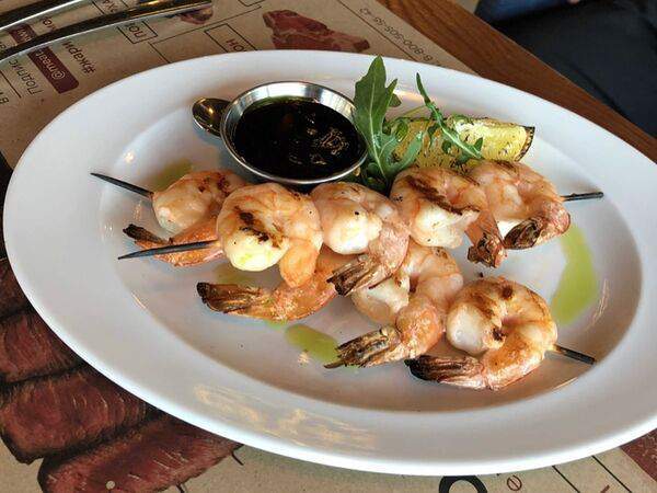Мясо и вино - Креветки на шпажках