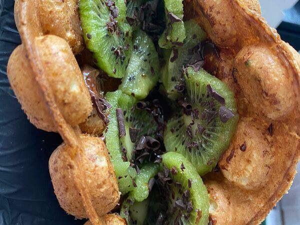 Hong Kong - Гонконгская вафля Nutella-Киви