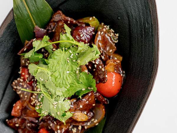 Причал - Говядина в соусе черный перец