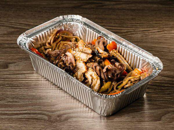 Едакратия - Вок Соба с осьминогами и угрем