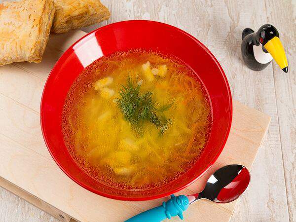 Семейное кафе Бамбинополь - Супчик алфавит с нежной курочкой