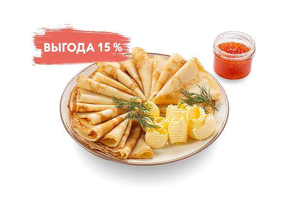 Шоколадница - Большая порция блинчиков с икрой