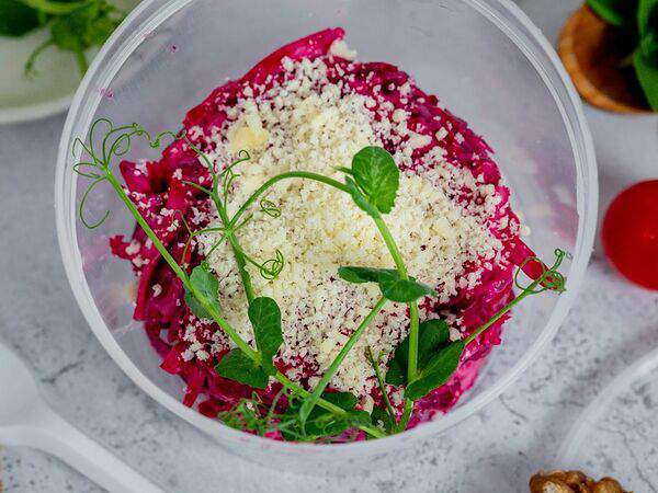 Едакит - Салат из свеклы с сыром и чесноком