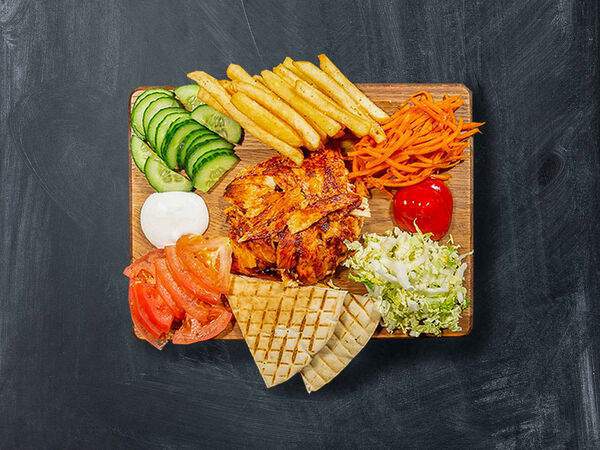 Street Food Market - Шаверма на тарелке