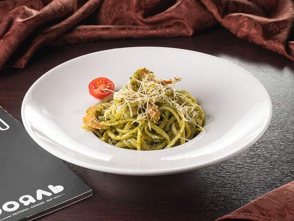 Ресторан Рояль - Лингвини Песто с креветками