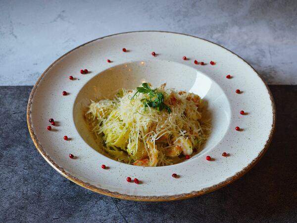 Сад On line - Феттуччине с тигровыми креветками