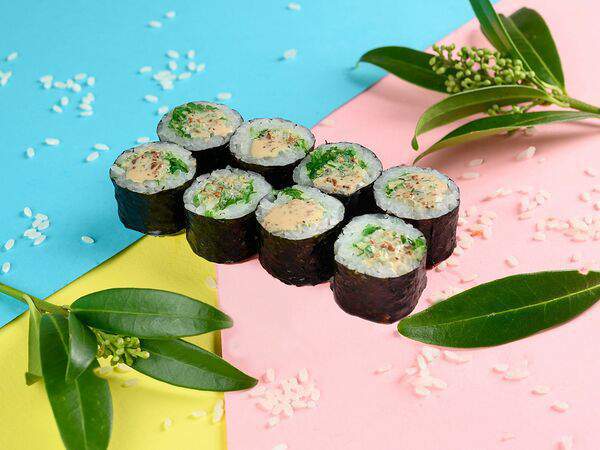 Мох - Ролл чука, под ореховым соусом № 23