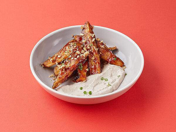 Фартук бистро - Хрустящие баклажаны с сырно-ореховым соусом