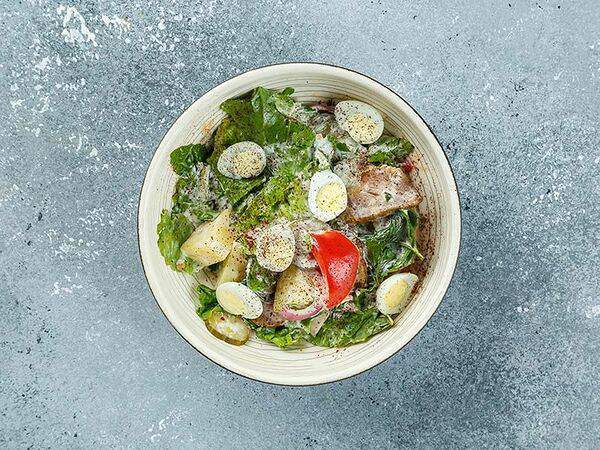 Дом Нино - Салат Казбек с шашлычком