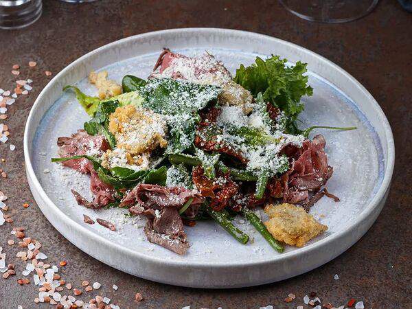 Fratelli - С телятиной гриль, кенийской фасолью и черным трюфелем