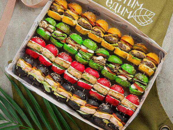 Хотим-едим - Мини-бургеры одного вида