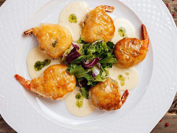 Верещагин - Креветки тигровые с сыром и перцем в хрустящем тесте