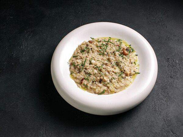 Цукини - Ризотто с белыми грибами и трюфельным маслом