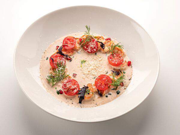 Пури-пури - Сациви с креветкой