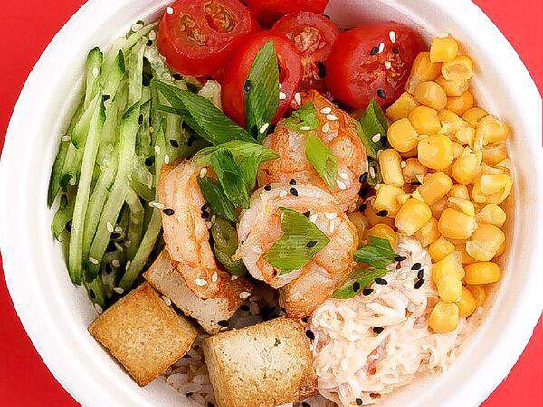 Китай город - Боул с креветкой и крабом