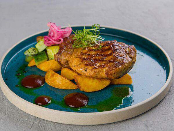 Песто Тесто - Свиная корейка на гриле