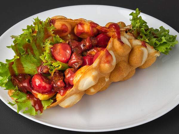 Вафли и шоколад - Вафля с мясом по-флагмандски