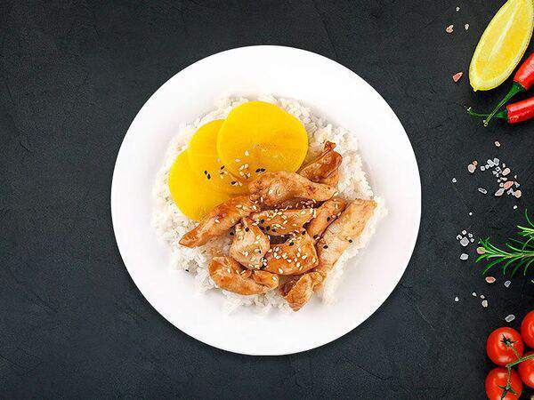 Easy kitchen - Курица в соусе терияки с рисом