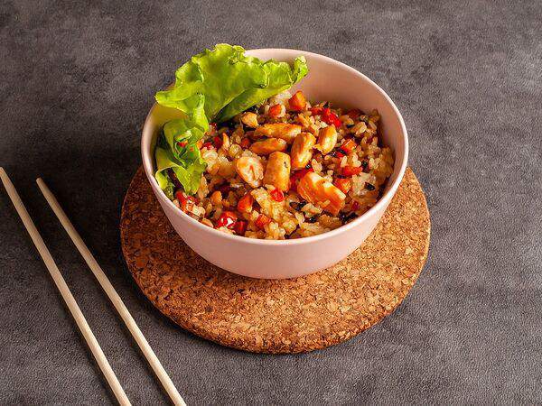 Фуджиями - Тяхан с лососем