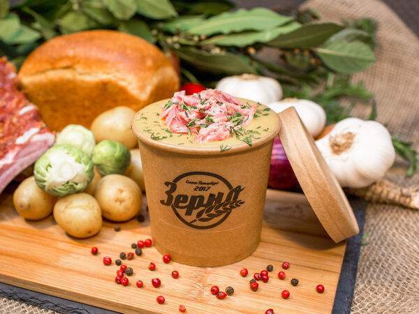 Зерно - Суп гороховый с копчёными рёбрышками