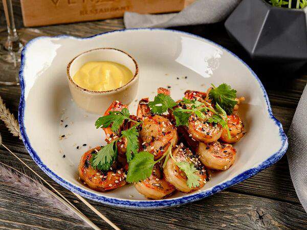 Веранда - Креветки в соусе унаги