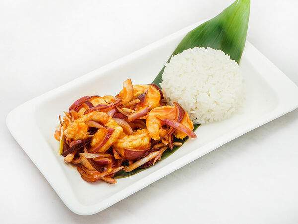 PanAsian Restaurante CHIN-CHIN - Креветки в соусе Шрирача