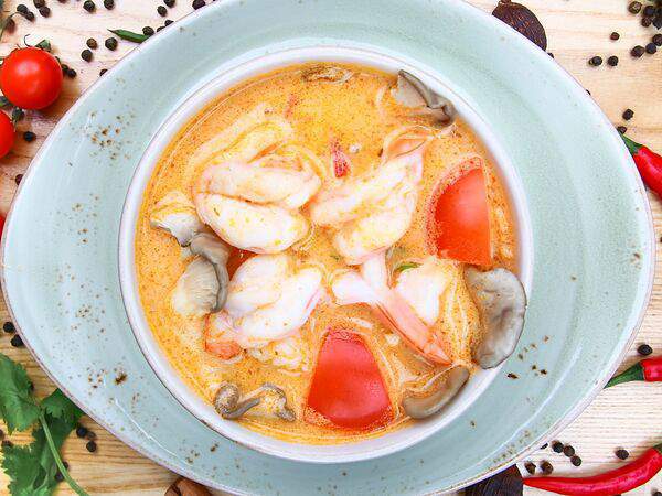 Hanoi City - Суп Том Кха Кунг с рисом