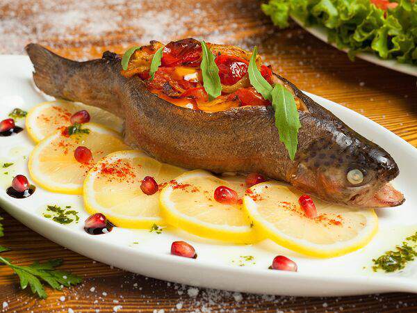 Трапеза - Рыба, запеченная с овощами