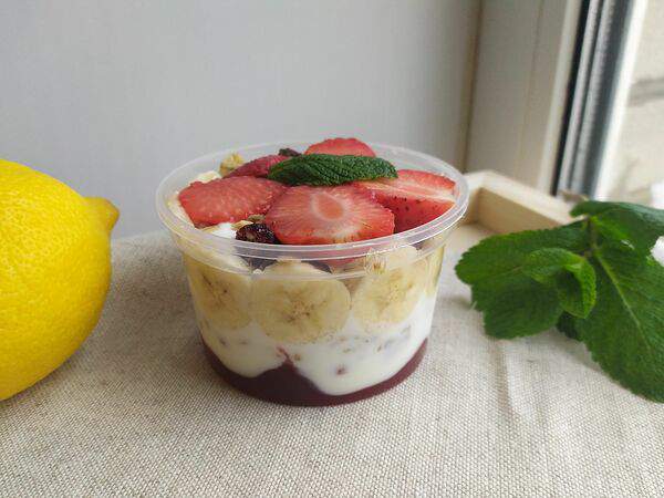 Тележка - Гранола клубника-банан