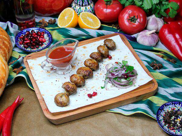 Чайхана Ташкент - Шашлык из шампиньонов