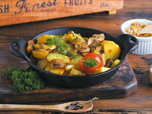 Хлебные истории - Картофель по-домашнему с грибами