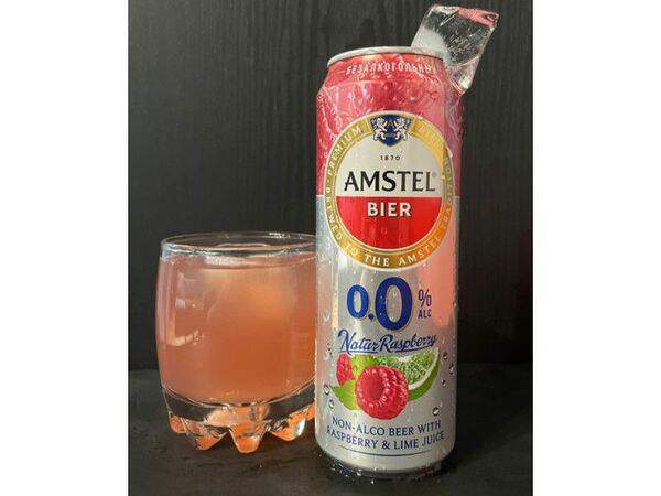 Чак Роллес - Пиво Амстел безалкогольное малина и лайм