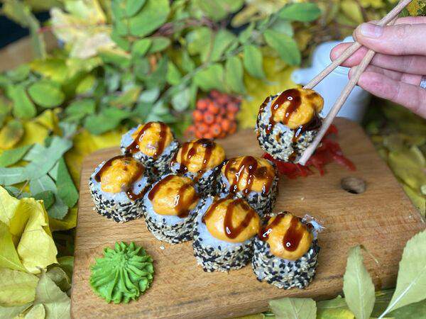 Кухнякафе - Ролл Филадельфия запеченная