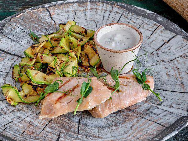 Дикая утка - Филе индейки су-вид с овощами