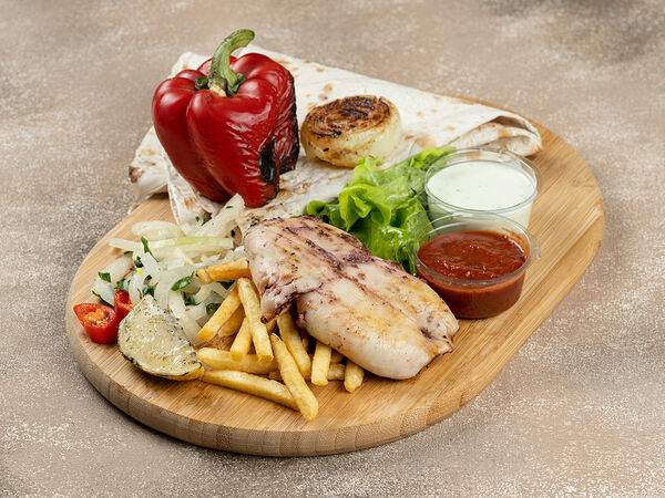 Мангал колибри - Кальмар на гриле