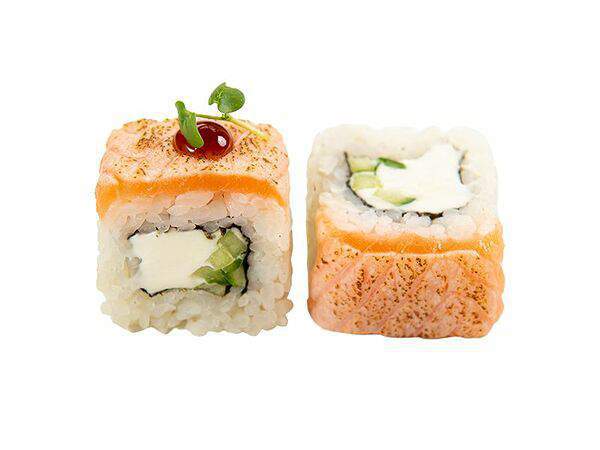 Рамен ролл - Филадельфия с лососем гриль