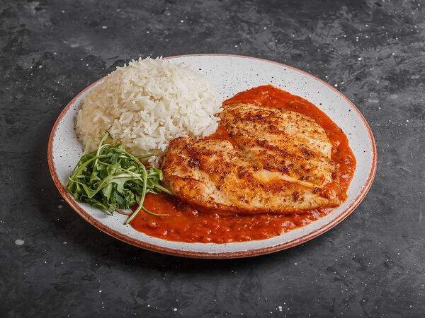 Библос - Стейк из курицы с рисом