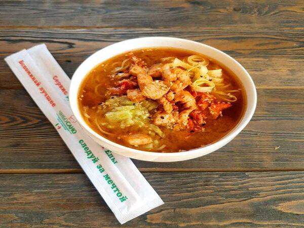 Чибо Сано - Азиатский острый суп с курицей