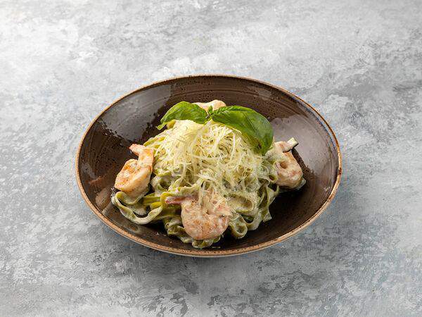 Espresso bike - Тальятелле с креветками