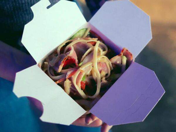 Китай город - Вок с кимчи, курицей и беконом